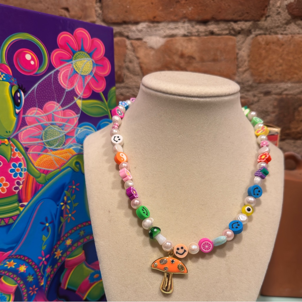 The Cancer Orange Mushroom Eye Candy Chain